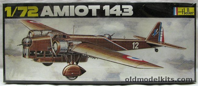 Heller 1/72 Amiot 143 Bomber, 390 plastic model kit